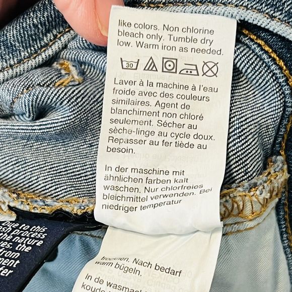 J Crew Mercantile size 27 Raw Hem Denim Shorts Distressed Inseam 4" High Rise - Picture 7 of 8